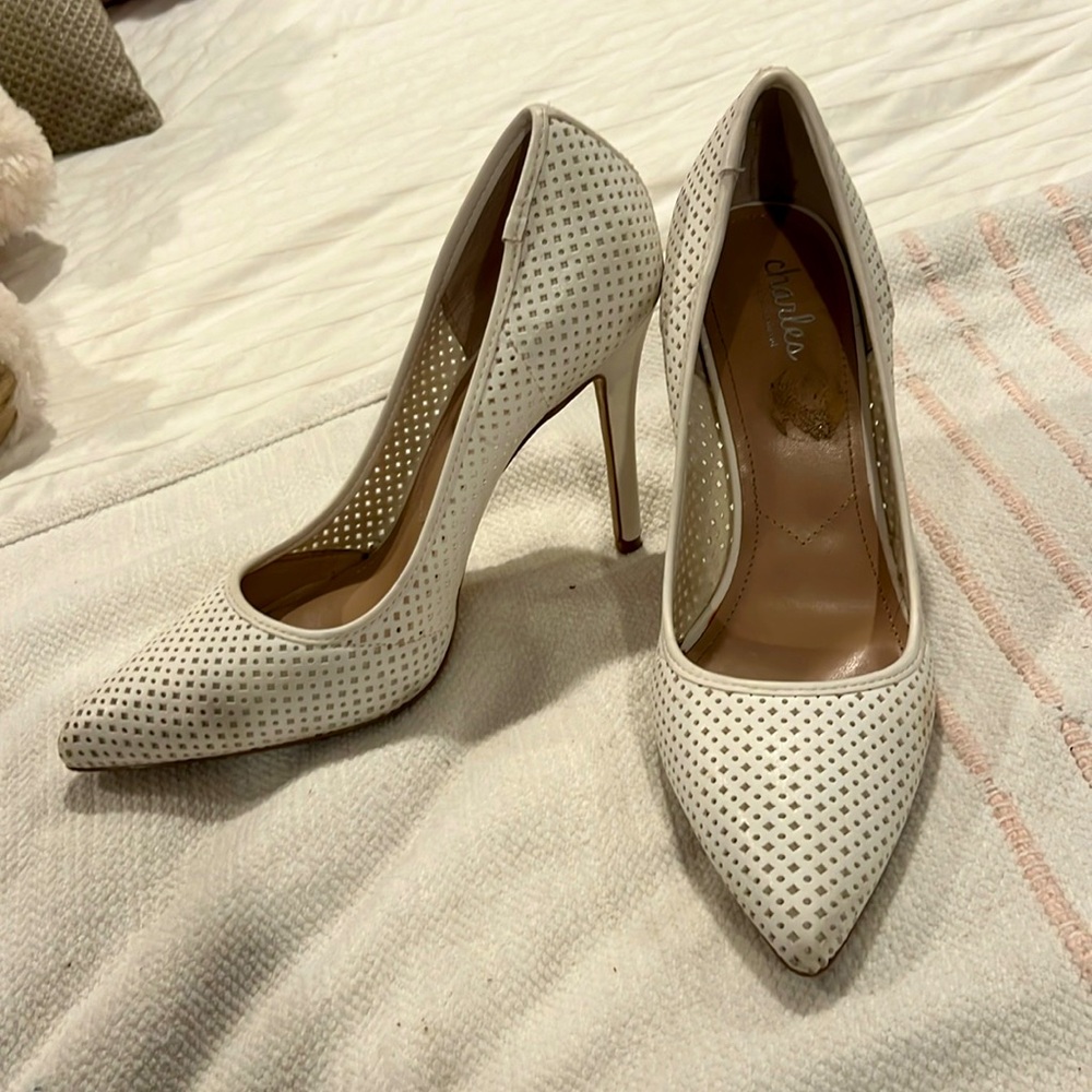 White pumps